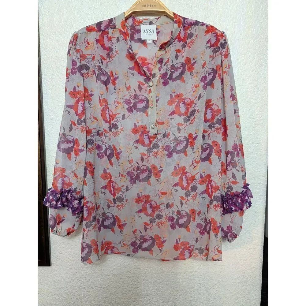 MISA Los Angeles floral top for women small
